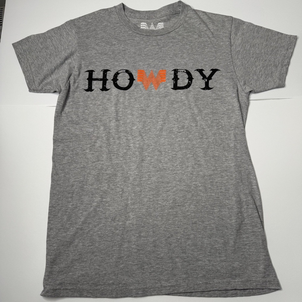 Whataburger Howdy Shirt‎ Unisex Small Gray